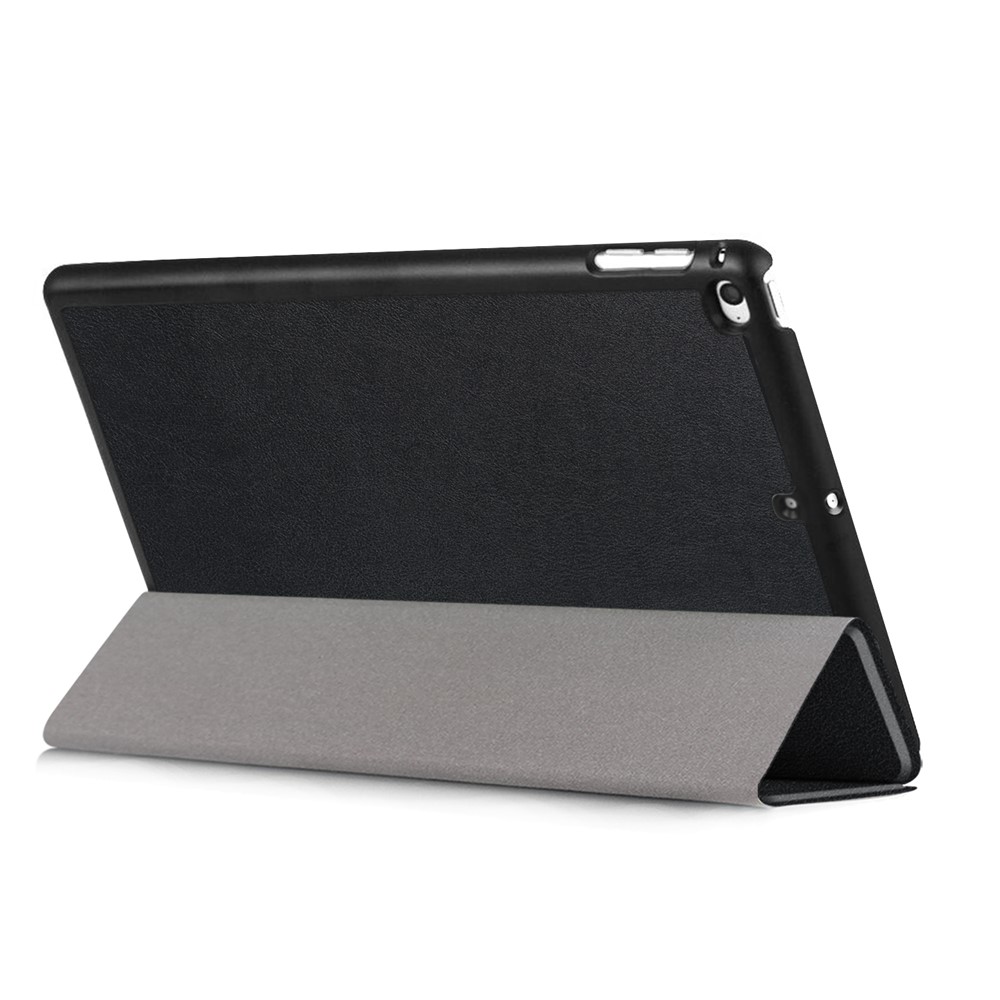 Per iPad Mini (2019) 7,9 Pollici / Mini 4 Robusto Cover Tablet in Pelle Tri-fold Stand in Pelle - Nero