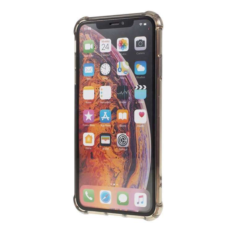 For iPhone XS Max 6.5 inch Shockproof Acrylic + TPU Hybrid Shell Case - Grey-2