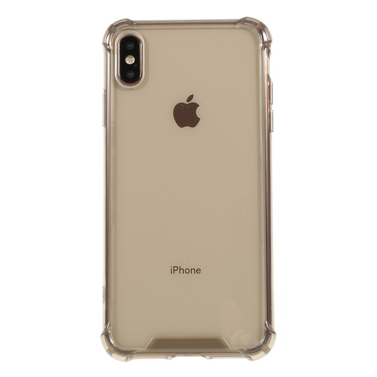 For iPhone XS Max 6.5 inch Shockproof Acrylic + TPU Hybrid Shell Case - Grey-3