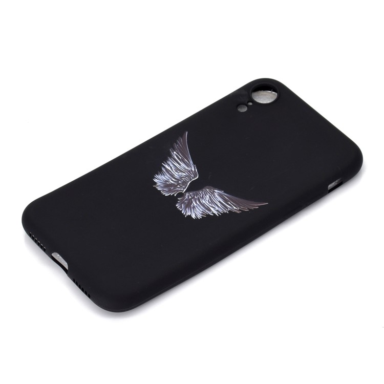 Matte Pattern Printing TPU Mobile Phone Cover for iPhone XR 6.1 inch - Wings-3