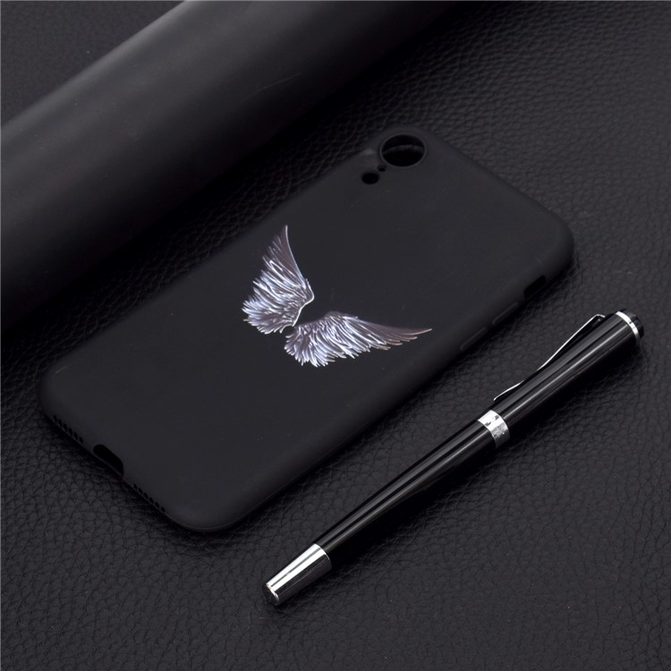 Matte Pattern Printing TPU Mobile Phone Cover for iPhone XR 6.1 inch - Wings-6