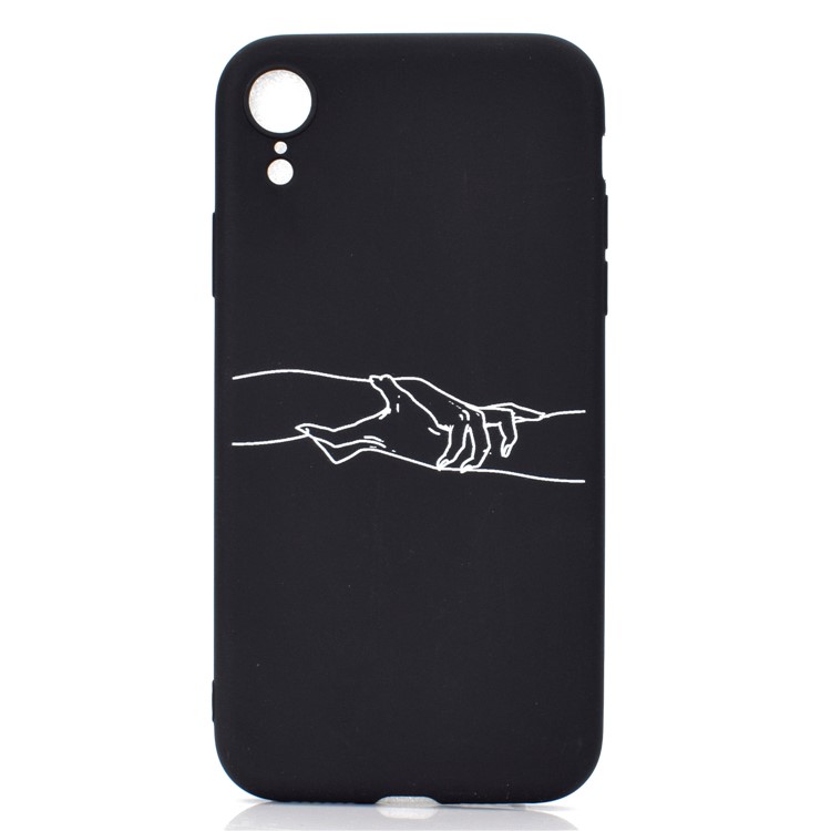 Motif Mate Impression Couverture De Téléphone Portable TPU Pour Iphone XR 6.1 Pouces - Main Dans La Main-2