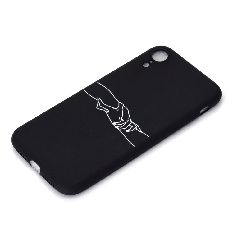 Motif Mate Impression Couverture De Téléphone Portable TPU Pour Iphone XR 6.1 Pouces - Main Dans La Main-3