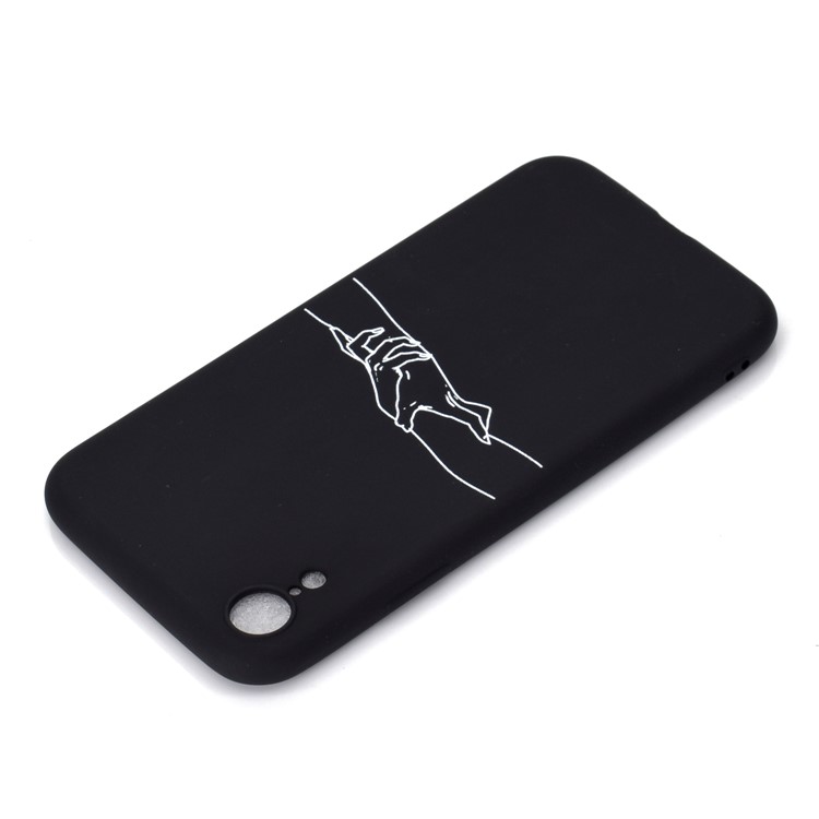 Motif Mate Impression Couverture De Téléphone Portable TPU Pour Iphone XR 6.1 Pouces - Main Dans La Main-4