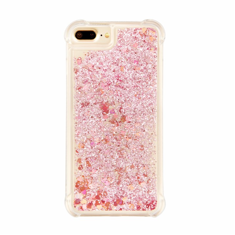 Dynamic Quicksand Shock-absorbing TPU Back Case for iPhone 8 Plus/7 Plus/6s Plus/6 Plus 5.5 inch - Pink-8