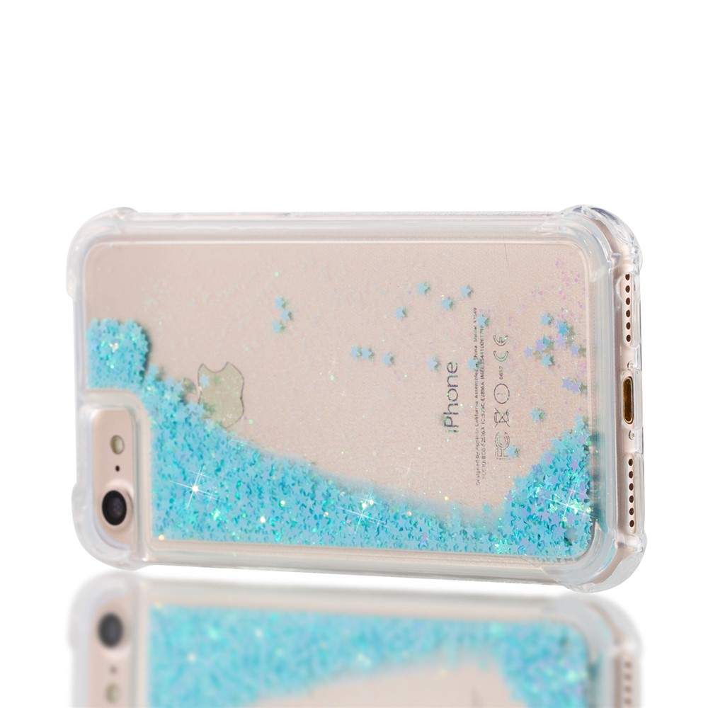 Dynamic Quicksand Shock-absorbing TPU Protection Phone Casing for iPhone SE 2nd Gen (2020)/8/7/6s/6 4.7 inch - Cyan-7