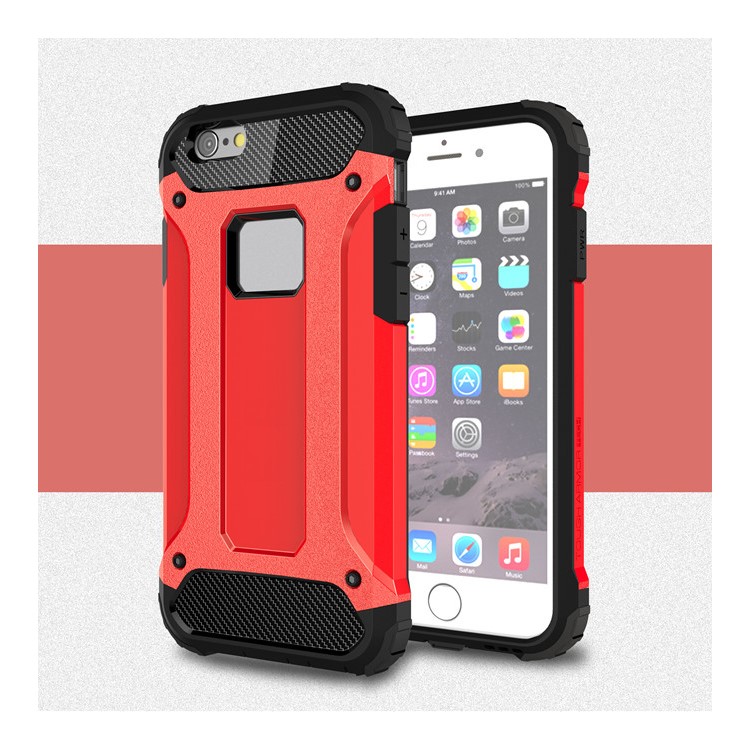 

Твердая Гибридная Оболочка PC + TPU Для Iphone 6s Plus / 6 Плюс - Красный