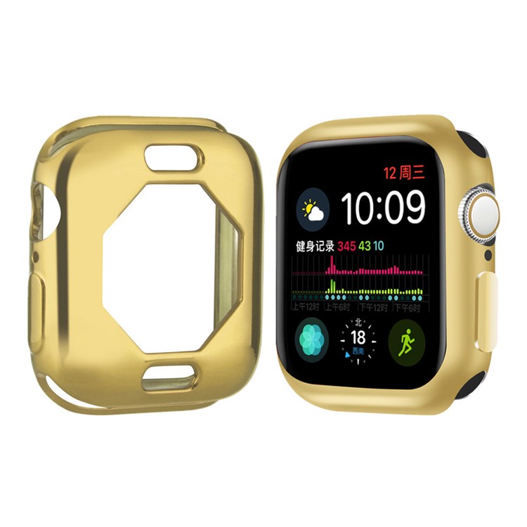 

Electroplating Soft TPU Protective Frame Case for Apple Watch Series 4 40mm - Gold, Apple Watch Series 4 40mm