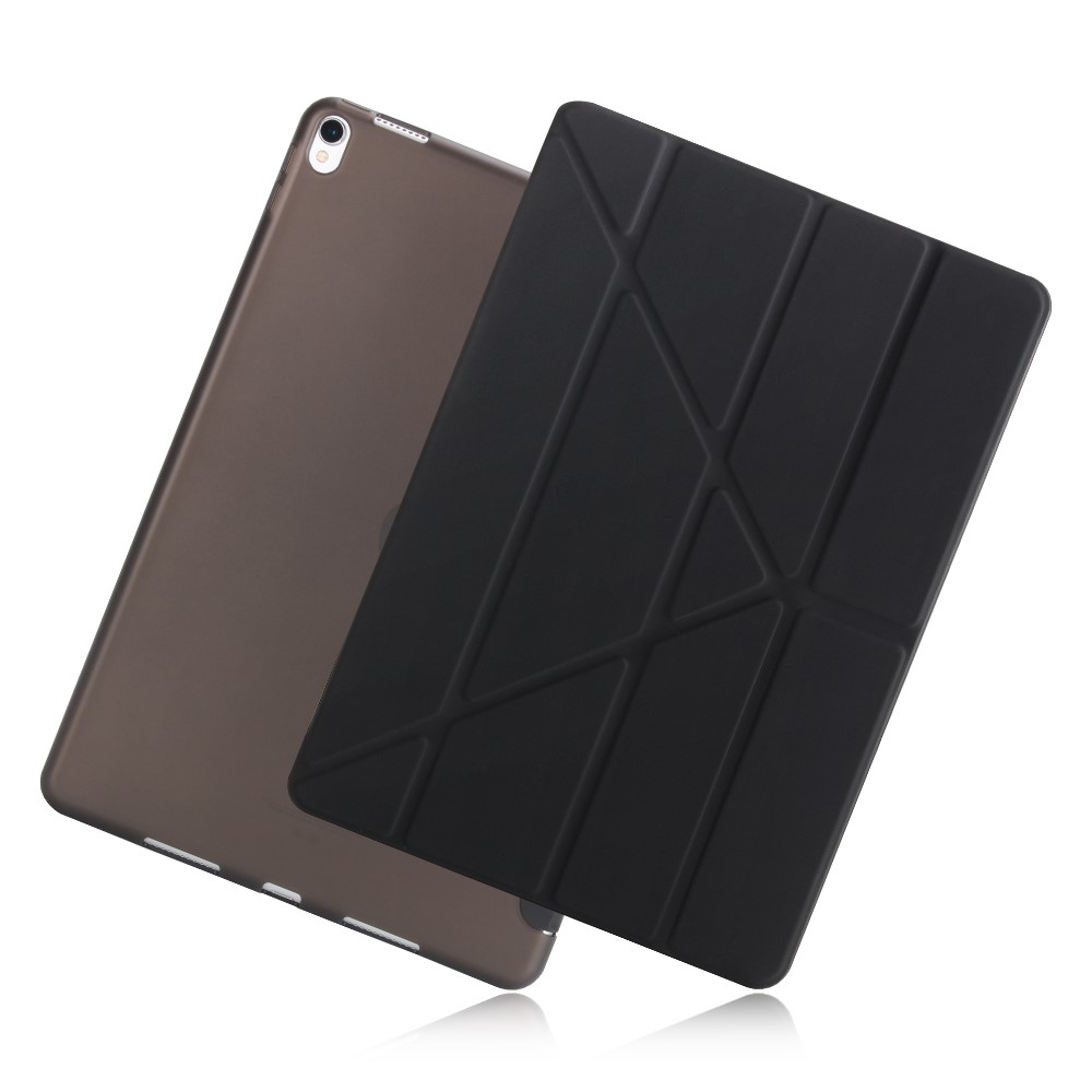 Origami Stand Leather Smart Case for iPad Air 10.5 (2019) / Pro 10.5-inch (2017) - Black-2