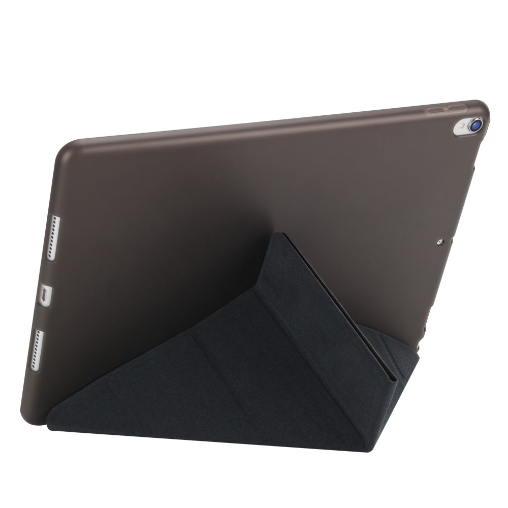 Origami Stand Leather Smart Case for iPad Air 10.5 (2019) / Pro 10.5-inch (2017) - Black-3