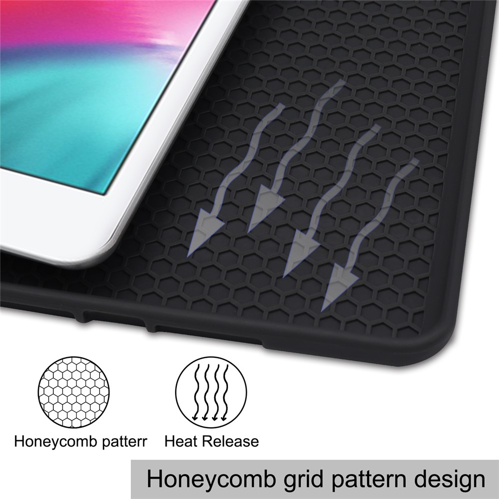 Tri-fold Stand PU Leather Smart Case with Pen Slot for iPad mini (2019) 7.9 inch / iPad mini 4 - Black-6