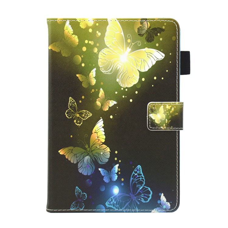 

Pattern Printing PU Leather Card Holder Tablet Stand Cover for iPad mini (2019) 7.9 inch / Mini 4 / 3 / 2 / 1 - Gold Butterfly, iPad mini (2019) 7.9 inch