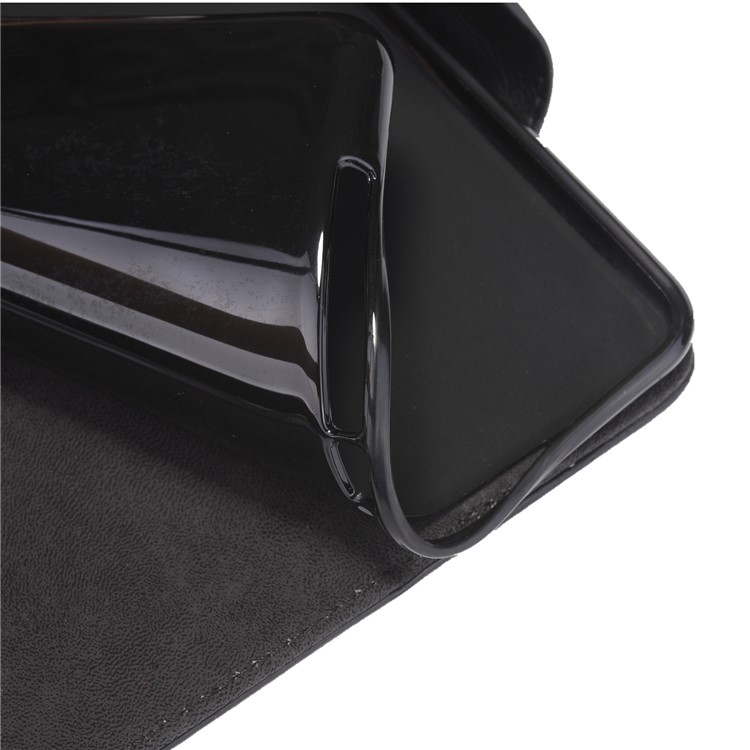 Metal Buckle Business Wallet Stand Leather Smart Cover Shell with Pen Slot for iPad mini (2019) 7.9 inch- Black-11
