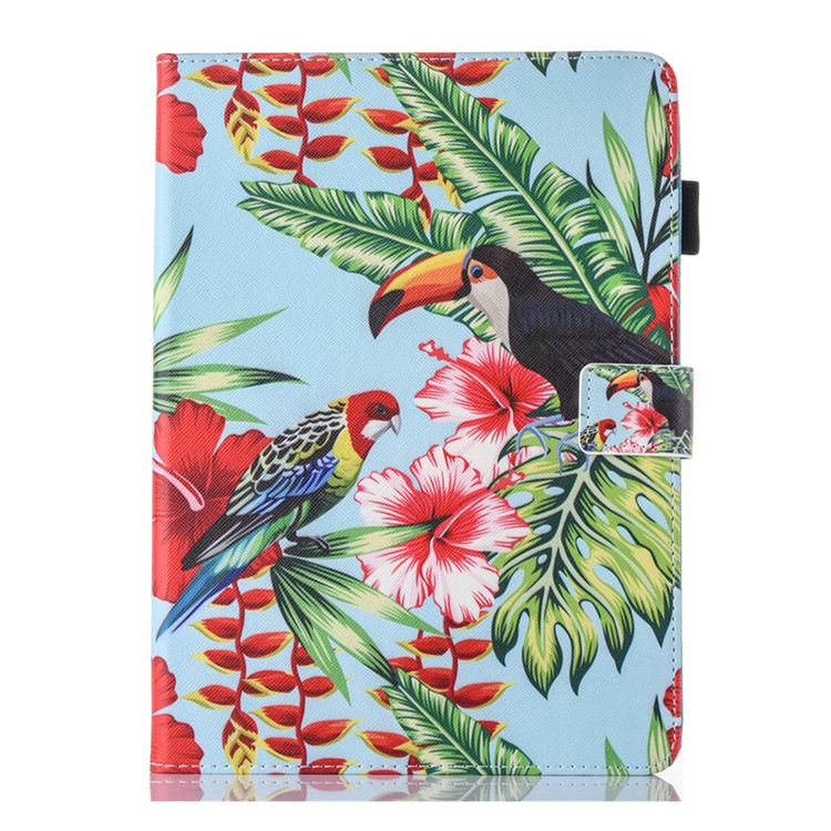 

Patterned Leather Stand Smart Flip Case for iPad Air 10.5 inch (2019) / Pro 10.5-inch (2017) - Toucan, iPad Air 10.5 inch (2019)