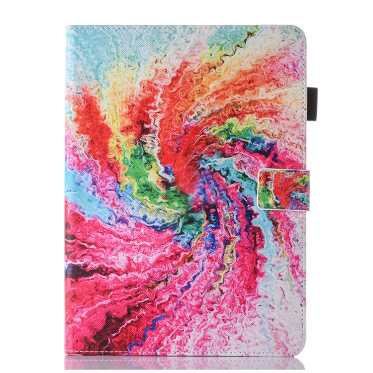 Patterned Card Slots Leather Tablet Cover for iPad mini (2019) 7.9 inch - Colorful Storm-2