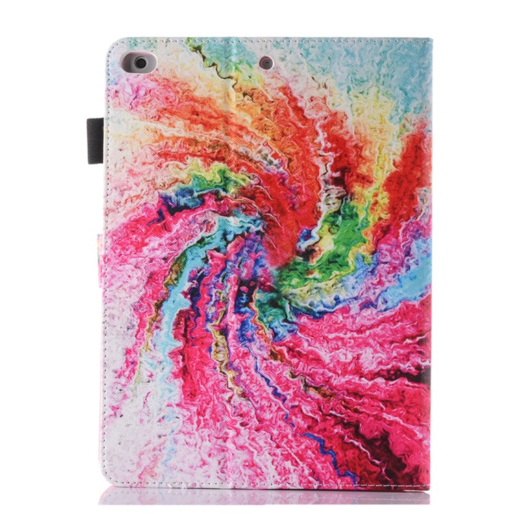 Patterned Card Slots Leather Tablet Cover for iPad mini (2019) 7.9 inch - Colorful Storm-3