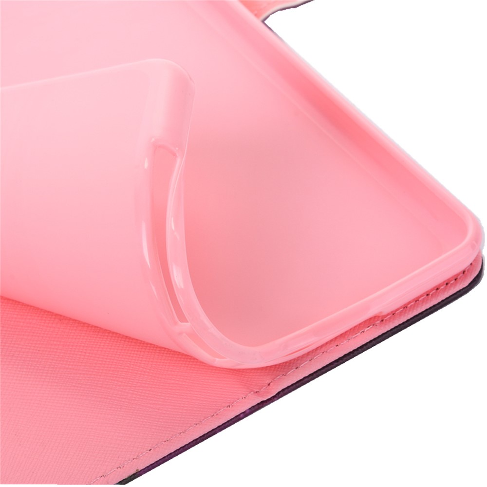 gemusterte kartenschlitze leder tablet cover für ipad mini (2019) 7,9 zoll / mini 4 / 3 / 2 / 1 - schmetterling-8