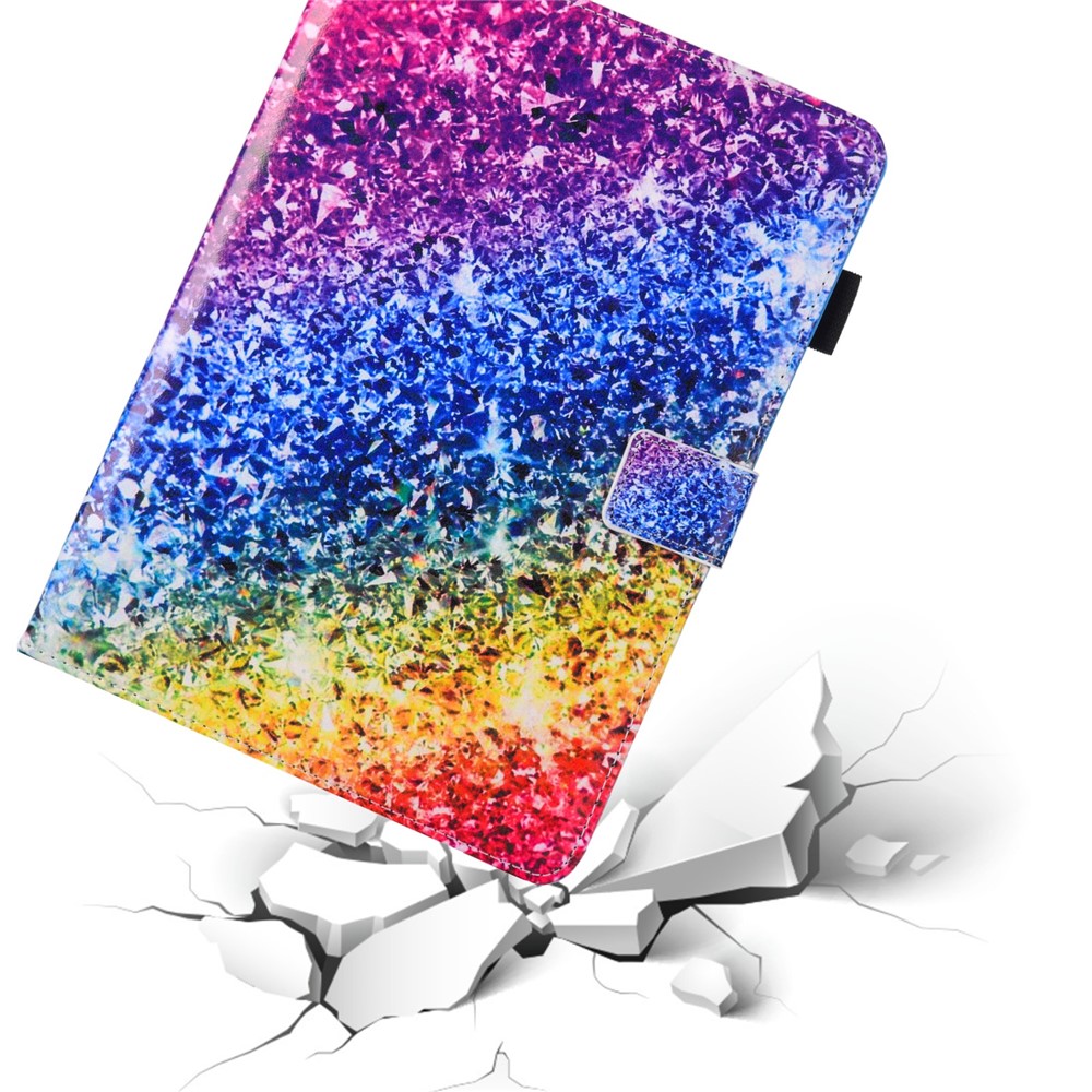 Patterned Leather Stand Smart Flip Case for iPad mini (2019) 7.9 inch - Colorful Diamond-10