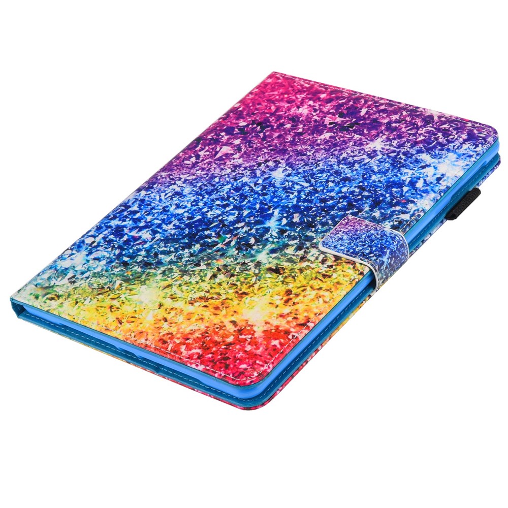 Patterned Leather Stand Smart Flip Case for iPad mini (2019) 7.9 inch - Colorful Diamond-6