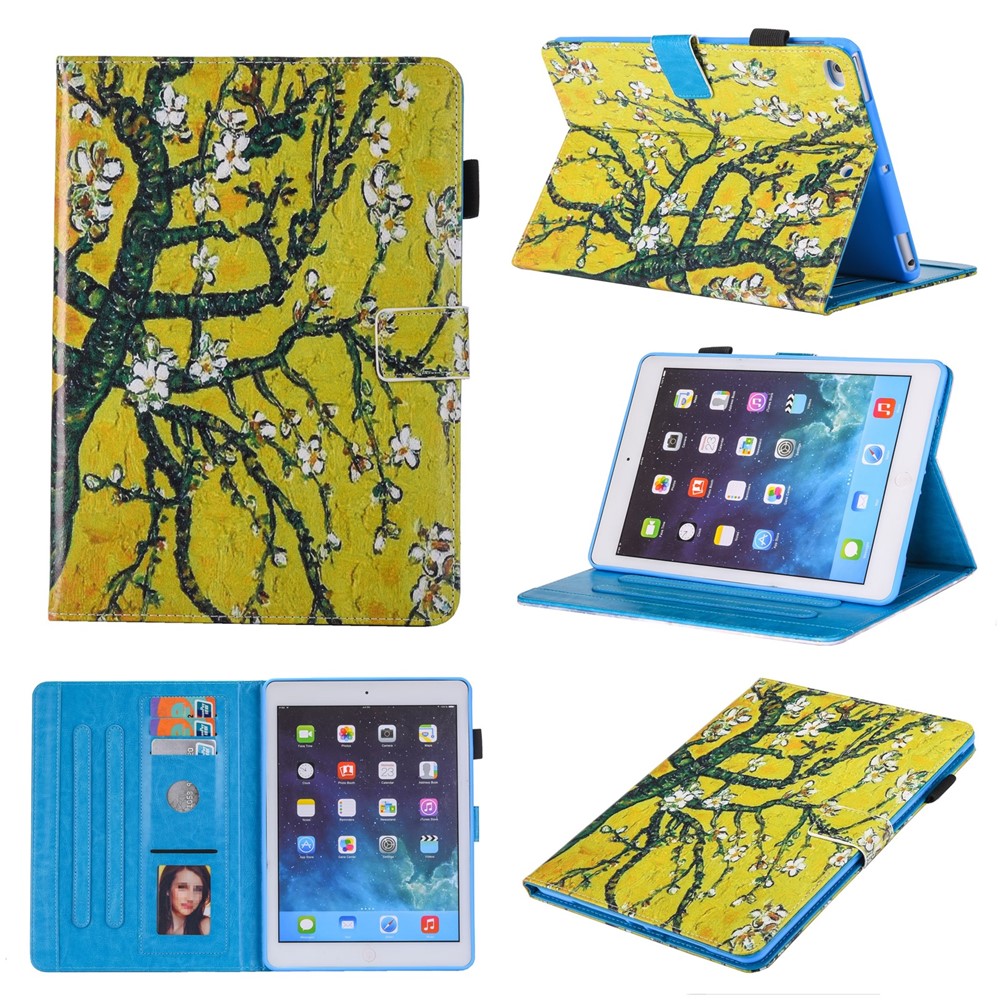 

Patterned Leather Stand Smart Flip Case for iPad mini (2019) 7.9 inch / Mini 4 / 3 / 2 / 1 - Flower Tree, iPad mini (2019) 7.9 inch