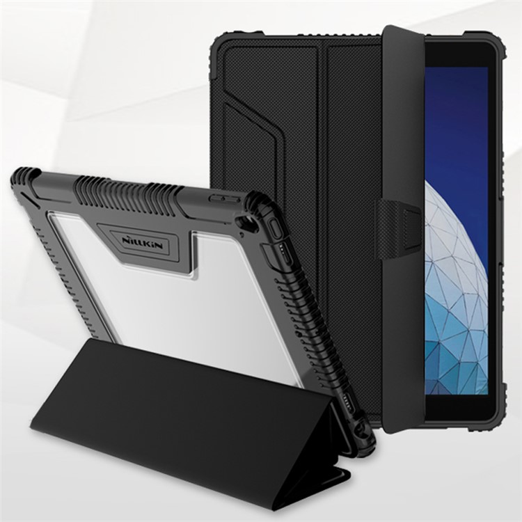 NILLKIN Bumper Leather Case Smart Tablet Cover for iPad Air 10.5 inch (2019) / Pro 10.5-inch (2017)