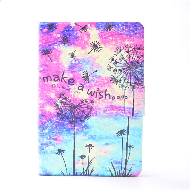 Pattern Printing Smart PU Leather Card Holder Tablet Stand Cover for Apple iPad mini (2019) 7.9 inch / mini 4 / 3 / 2 / 1 - Make a Wish-2