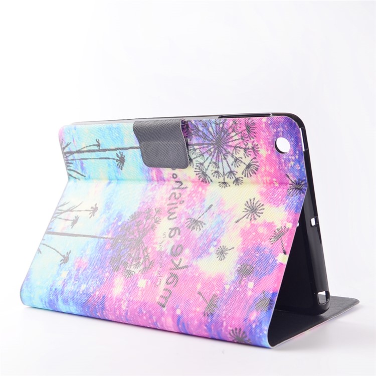 Pattern Printing Smart PU Leather Card Holder Tablet Stand Cover for Apple iPad mini (2019) 7.9 inch / mini 4 / 3 / 2 / 1 - Make a Wish-4