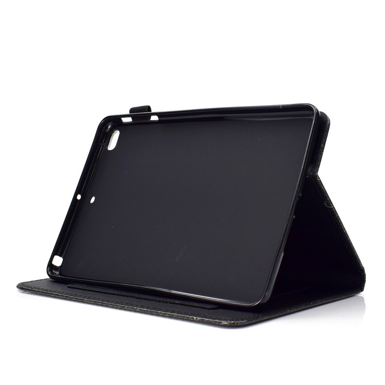 Flash Powder Smart PU Leather Card Holder Tablet Stand Cover for Apple iPad mini (2019) 7.9 inch / mini 4 / 3 / 2 / 1 - Black-4