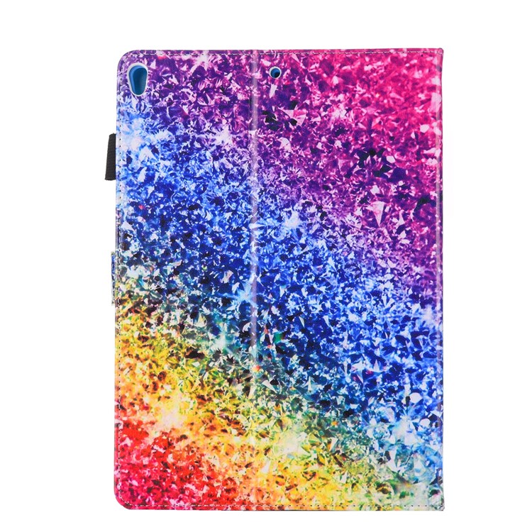 Patterned Leather Stand Smart Flip Case for iPad Air 10.5 inch (2019) / Pro 10.5-inch (2017) - Colorful Diamond-2