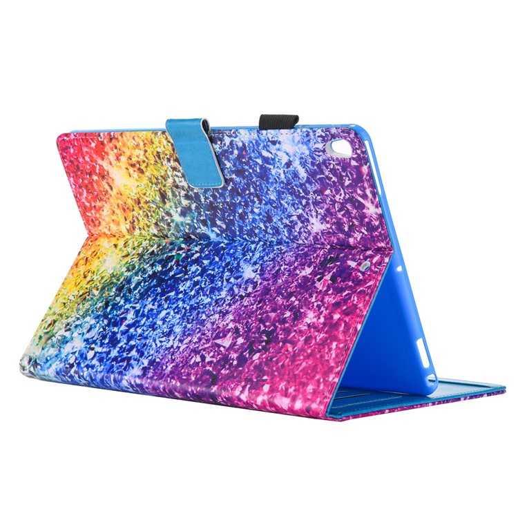 Patterned Leather Stand Smart Flip Case for iPad Air 10.5 inch (2019) / Pro 10.5-inch (2017) - Colorful Diamond-5