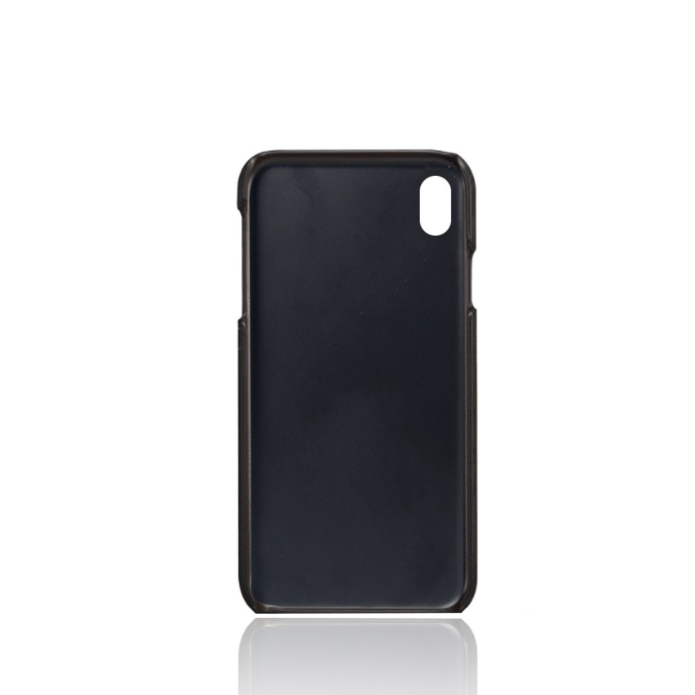 Dual Card Slots PU Leather Coated PC Case for iPhone XR 6.1 inch - Black-3