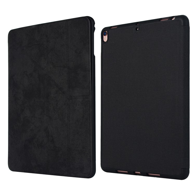 PU Leather Auto Wake Sleep Stand Tablet Case with Pen Slot for iPad Air 10.5 inch (2019) - Black-2