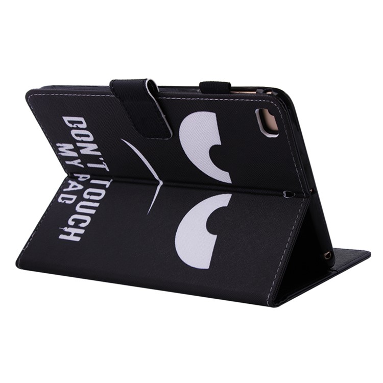 Support D'impression De Modèle De Support En Cuir Couverture Pour Ipad Mini (2019) 7,9 Pouces / mini 1/2/3/4 - Visage Énervé-4