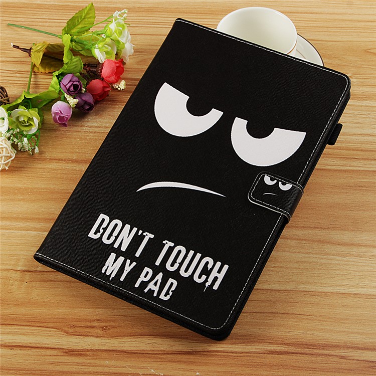 Support D'impression De Modèle De Support En Cuir Couverture Pour Ipad Mini (2019) 7,9 Pouces / mini 1/2/3/4 - Visage Énervé-9