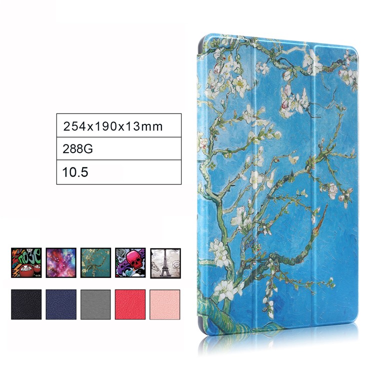Pattern Printing PU Leather Smart Cover with Tri-fold Stand for iPad Air 10.5 inch (2019) / iPad Pro 10.5-inch (2017) - Wintersweet-12