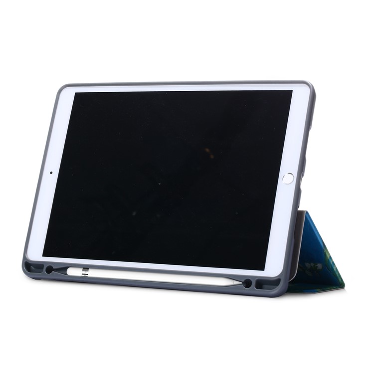 Pattern Printing PU Leather Smart Cover with Tri-fold Stand for iPad Air 10.5 inch (2019) / iPad Pro 10.5-inch (2017) - Wintersweet-9