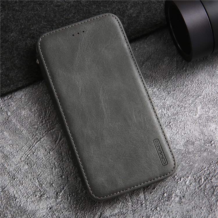 CMAI2 TPU+PU Leather Phone Case for iPhone 8 Plus - Grey-15