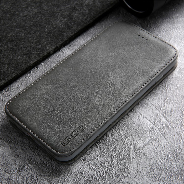 CMAI2 TPU+PU Leather Phone Case for iPhone 8 Plus - Grey-19