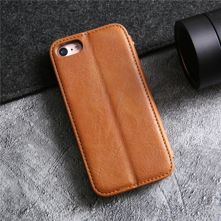 CMAI2 PU Leather Protective Case with Card Slot for iPhone 8 4.7 inch - Brown-13