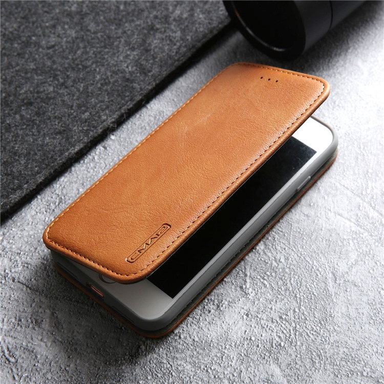 CMAI2 PU Leather Protective Case with Card Slot for iPhone 8 4.7 inch - Brown-15