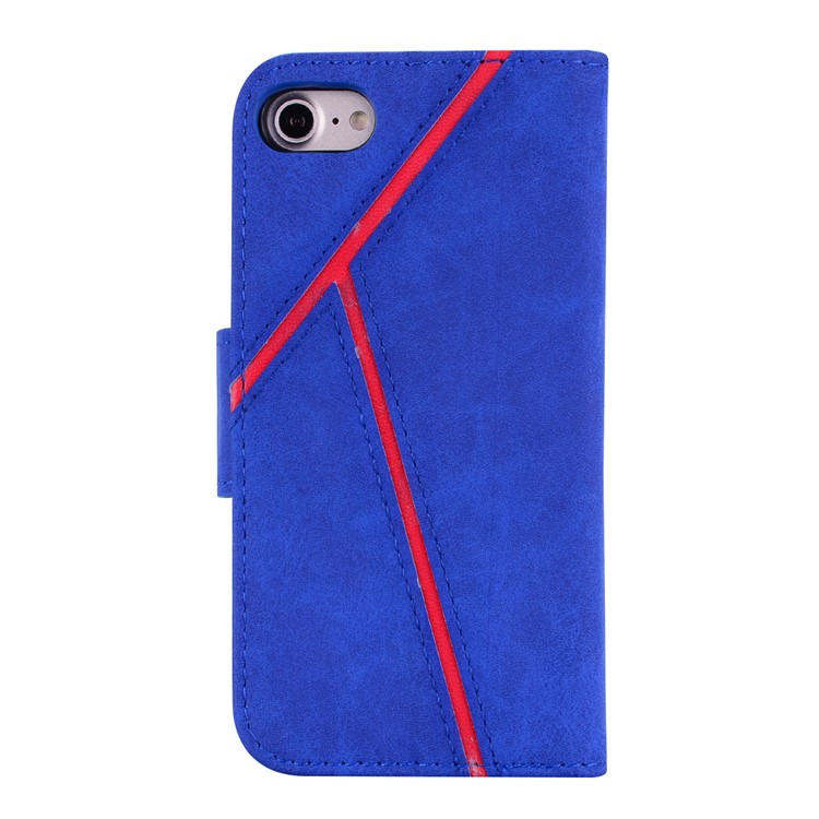 Portefeuille D'épissure D'affaires Couverture En Cuir Pour Iphone 8 / 7 4,7 Pouces - Bleu-2