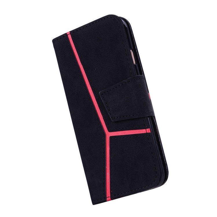 Portefeuille D'épissure D'affaires Couverture En Cuir Pour Iphone 8 / 7 4,7 Pouces - Noir-7