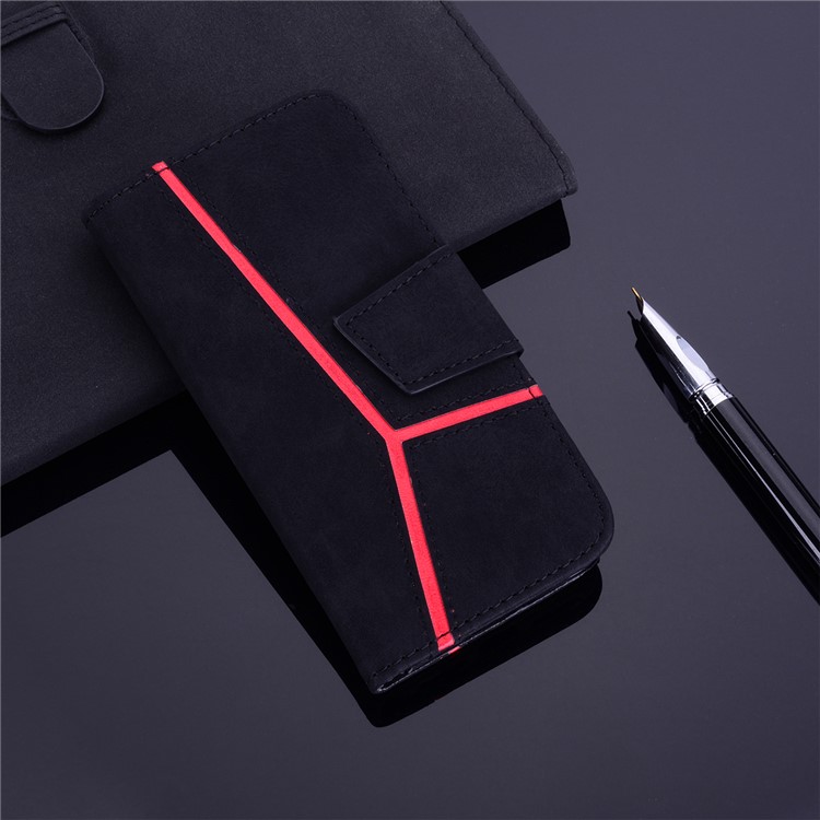 Portefeuille D'épissure D'affaires Couverture En Cuir Pour Iphone 8 / 7 4,7 Pouces - Noir-8