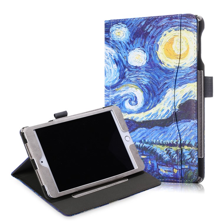 

Pattern Printing PU Leather Smart Stand Case for iPad mini (2019) 7.9 inch/mini 4 3 2 1 - The Starry Night, iPad mini (2019) 7.9 inch