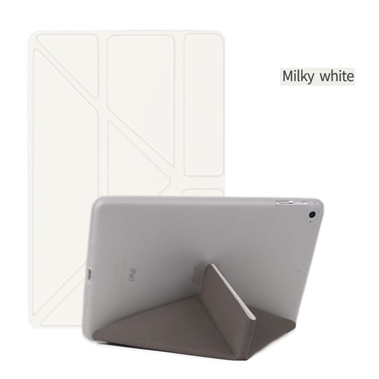 

Multi-fold PU Leather Tablet Case Stand Cover for iPad mini (2019) 7.9 inch / mini 4 - White, iPad mini (2019) 7.9 inch