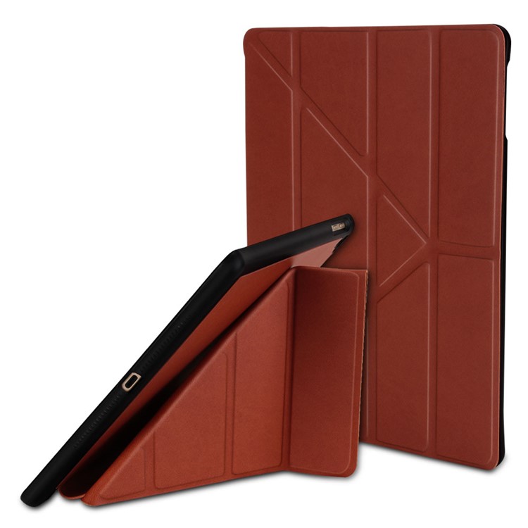 

PU Leather Smart Tablet Case Cover with Pen Slot for iPad 9.7-inch (2018) / iPad Air 2 / iPad 9.7-inch (2017) - Brown, iPad 9.7-inch (2018)