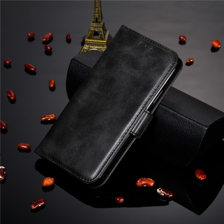 Leather Wallet Stand Flip Phone Case Cover for iPhone XS / iPhone X - Black-13