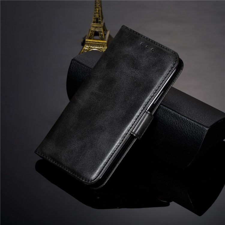 Leather Wallet Stand Flip Phone Case Cover for iPhone XS / iPhone X - Black-14