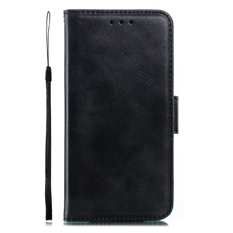 Leather Wallet Stand Flip Phone Case Cover for iPhone XS / iPhone X - Black-2