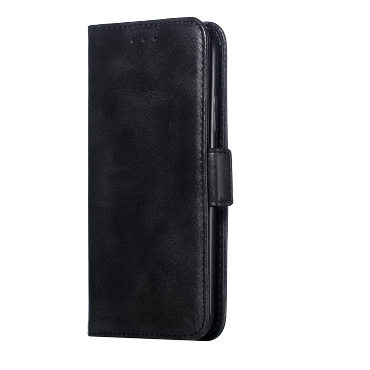 Leather Wallet Stand Flip Phone Case Cover for iPhone XS / iPhone X - Black-4